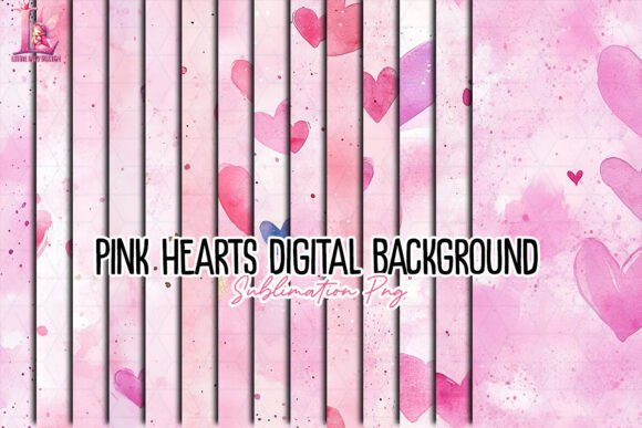 Download Pink Hearts Digital Background Clipart - Premium Resources